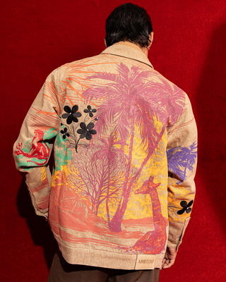 ‘Desert Bloom’ Denim Trucker Jacket