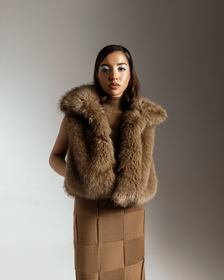 Golden Fox Faux Fur Gilet