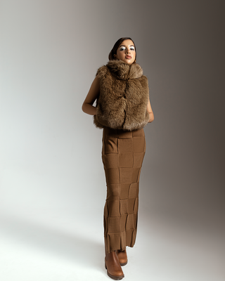 Golden Fox Faux Fur Gilet