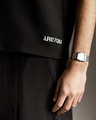 Heavy Interlock Cotton T-Shirt (Black)
