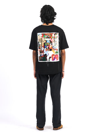 Walled City Threads Patchwork T-Shirt – Black