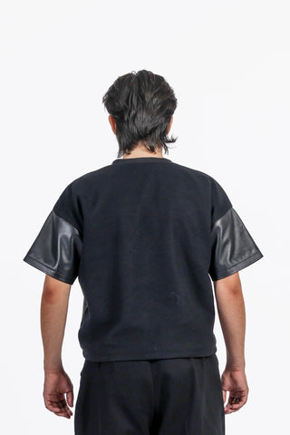 Sculptor's Leather and Wool T-Shirt